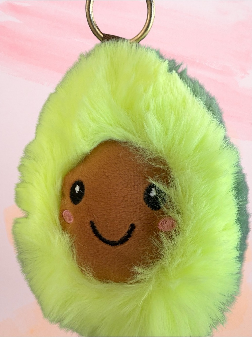 SHOW PRICE- Pick 1 Plush Keychain - Hello Kitty, Owl, Avocado or Fur Pom - Picture 2 of 6